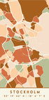 Black Maps Earth Tones 83 Plakat - Posterbox