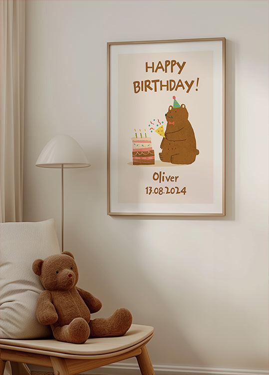 Kids' Birthday Personal Poster - Posterbox