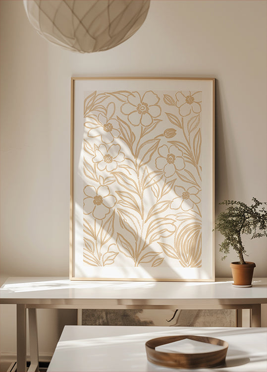 Beige Botanical Blooms (NEW) - Posterbox