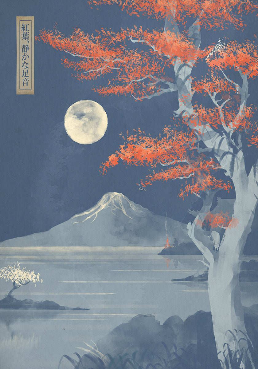 Crimson Leaves, Silent Steps Plakat - Posterbox