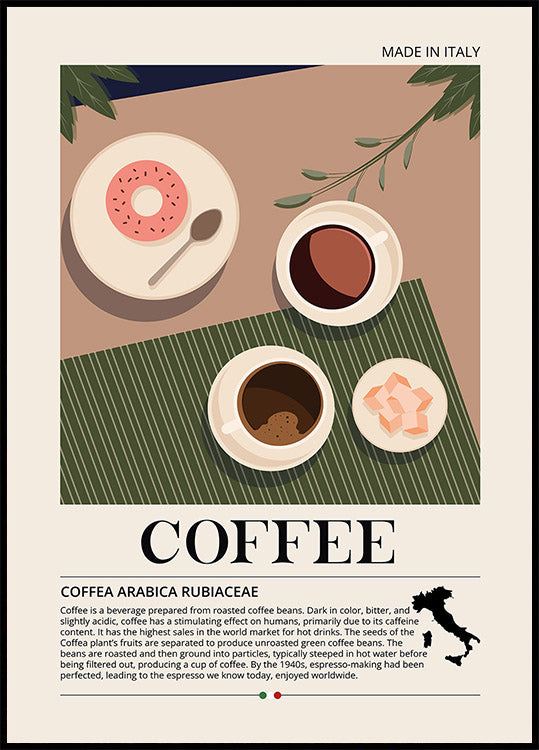 Affiche « Café Made in Italy »