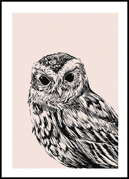 Affiche de portrait de hibou