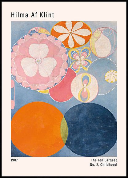 Art abstrait coloré par Hilma Af Klint Poster