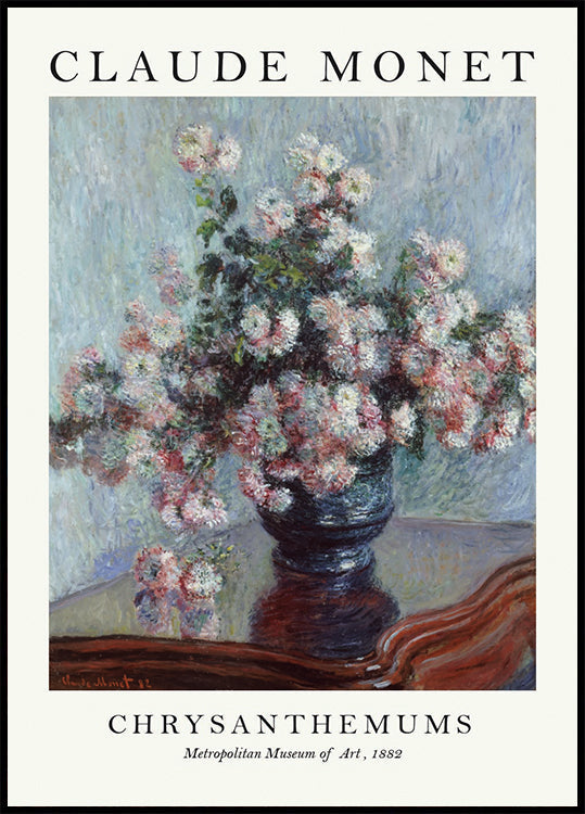 Affiche des chrysanthèmes de Monet 