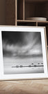 Four Benches and three umbrellas Plakat - Posterbox