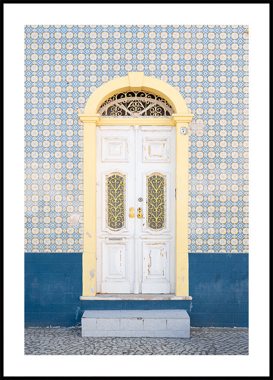 Blue and Yellow Facade Plakat - Posterbox
