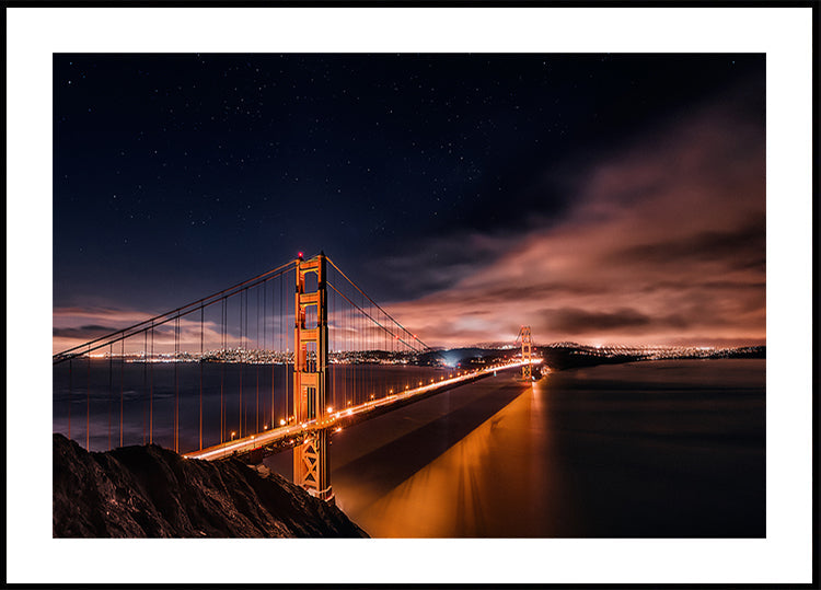 Golden Gate to Stars - Posterbox
