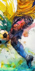 Sport Watercolor Football Player (3) - Posterbox