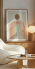 Stylized Rainbow With Layered Pastel Plakat - Posterbox
