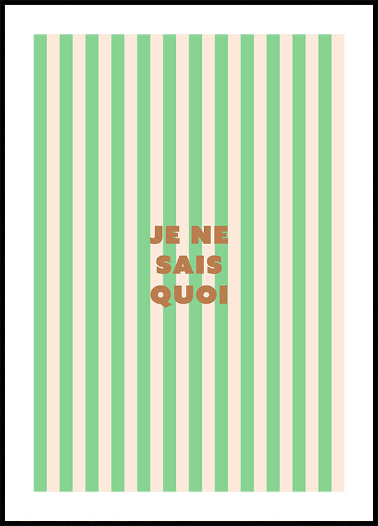 je ne sais quoi Plakat - Posterbox