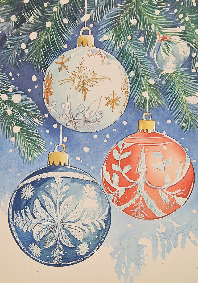 Christmas Ornaments II Plakat - Posterbox