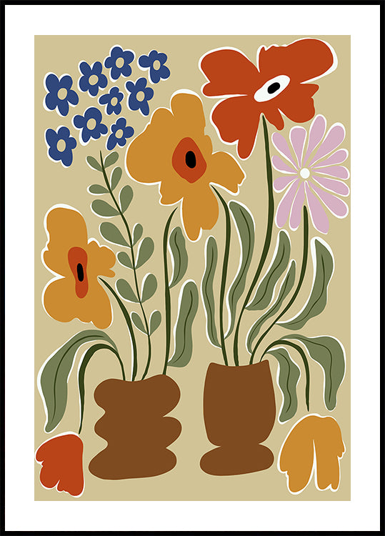 Classic Color Bloom Plakat - Posterbox
