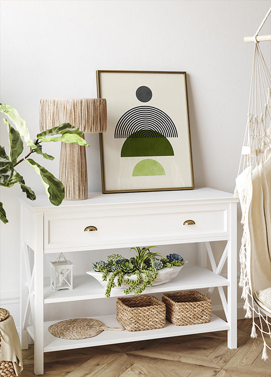 Lignes et cercles 4 Poster