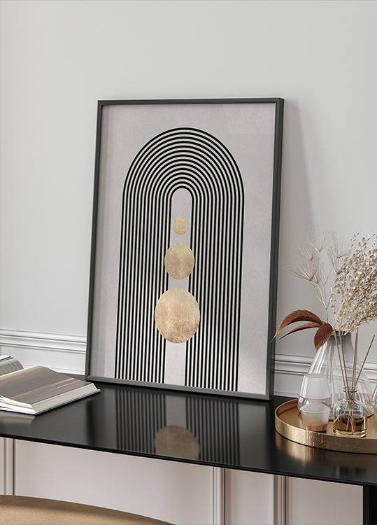 Lignes et cercles 19 Poster