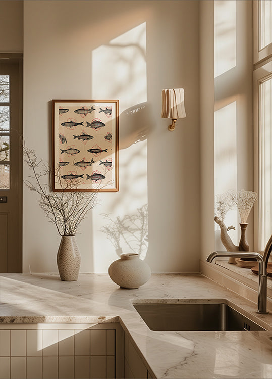 Poissons en géométrie Nº4 Poster