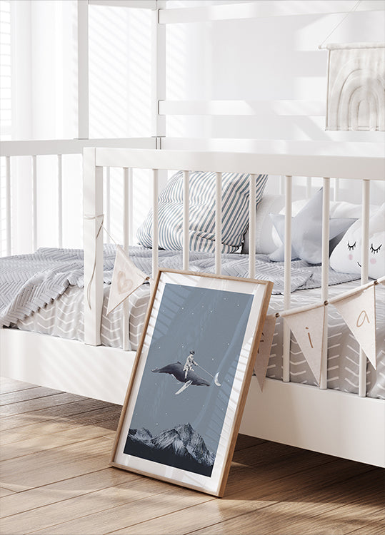 Visez la lune Poster