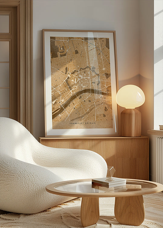 Carte vintage sépia d’Essen Allemagne (NOUVEAU)