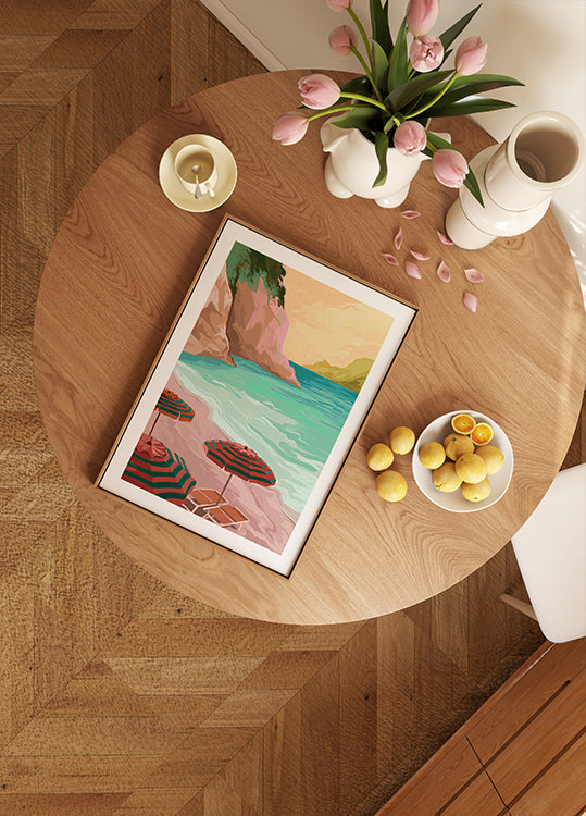 Affiche de vacances tropicales