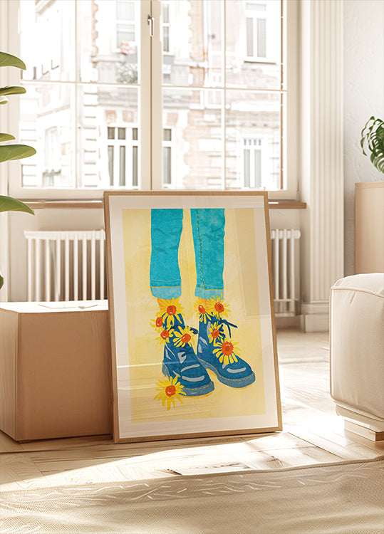 Promenade du tournesol Poster