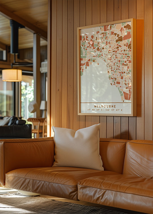 Cartes noires tons de terre 50 Poster