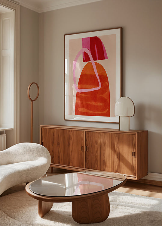 Copie de lignes peintes Poster