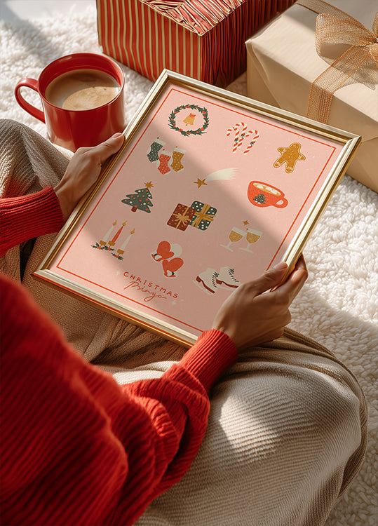 Affiche de bingo de Noël