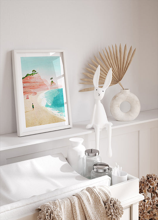 Fille de plage iv Poster