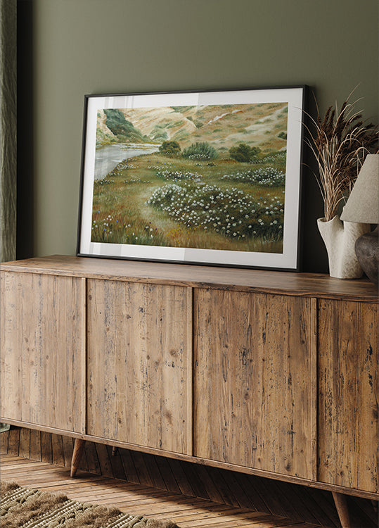 Chemin des fleurs Poster