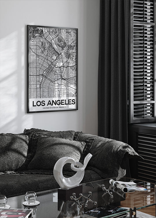 Los Angeles Blanc Poster