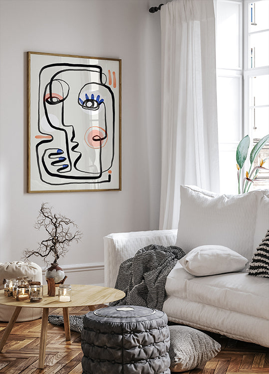 Femme avec du vernis à ongles Poster