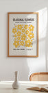 Farmers Market Flowers Yellow Plakat - Posterbox
