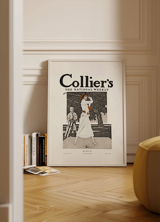 Collier's, le National Weekly, le premier tee (1912) Poster