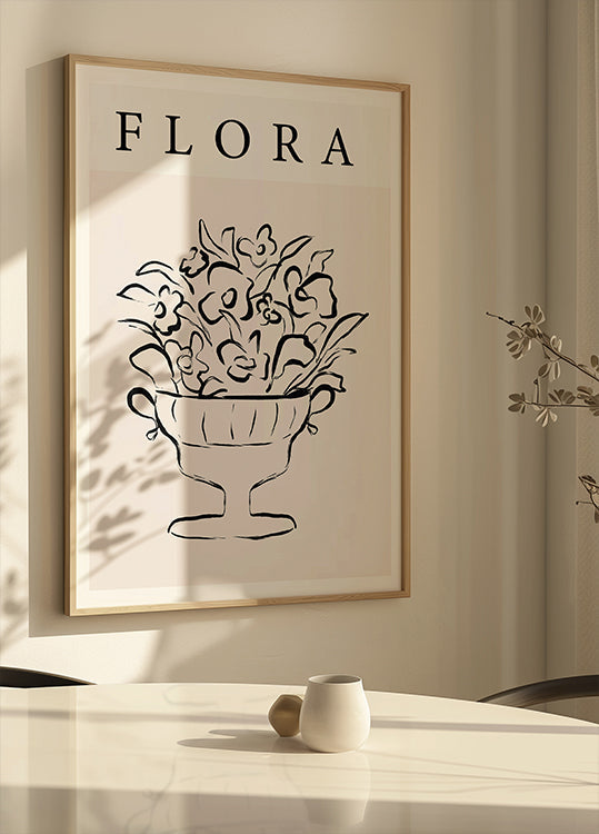 Élégance florale Poster