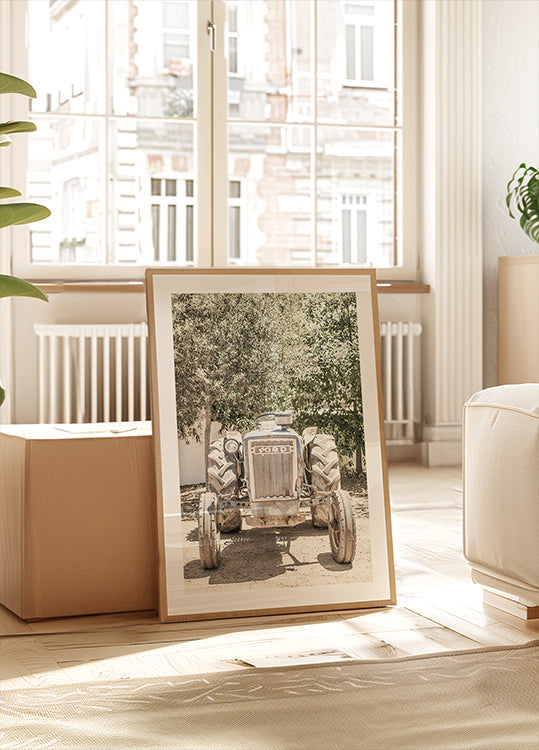 Scène de tracteur robuste Poster