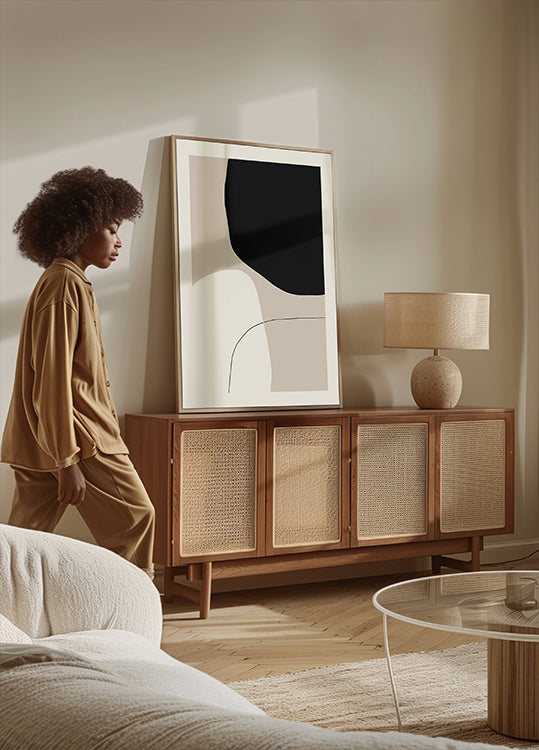 Formes monochromes Poster