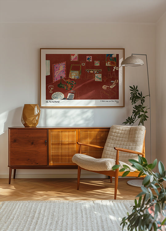 Le Studio Rouge d'Henri Matisse Poster