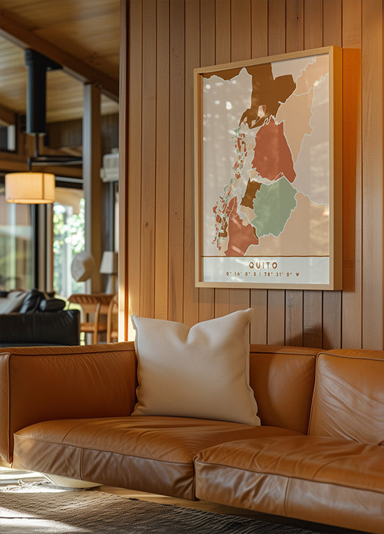 Cartes noires tons de terre 70 Poster