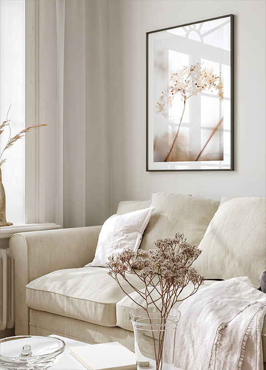 Fleur séchée douce_marron