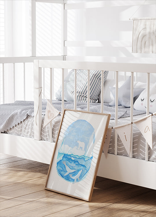 Vie arctique - Mers gelées - Ours polaire et phoques Poster