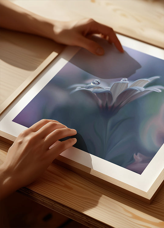 Derrière les yeux fermés Poster