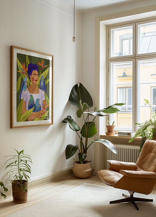 Frida et les oiseaux Poster