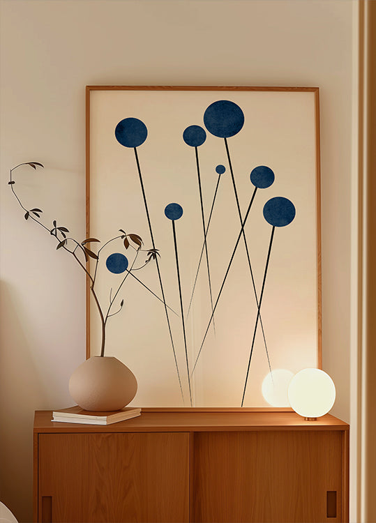 Bleuets sauvages Poster