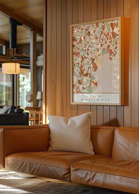 Cartes noires tons de terre 88 Poster