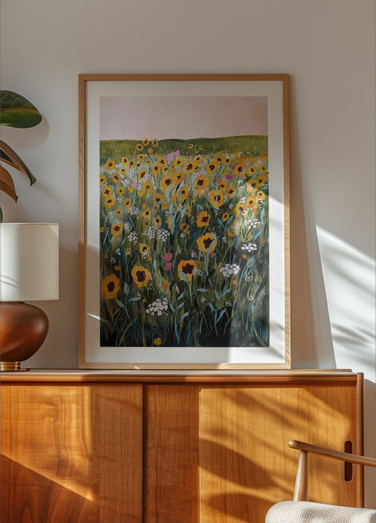 Champ de fleurs Poster