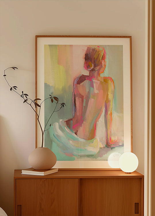 Femme posant Poster