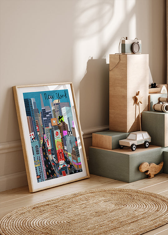 Times Square, New York Illustration par l'artiste Carla Daly