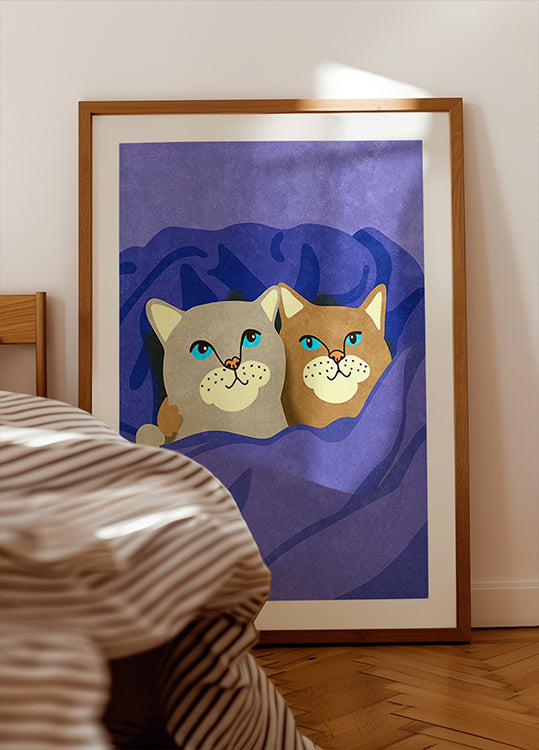 Chats au lit