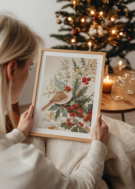 Oiseau de Noël Poster