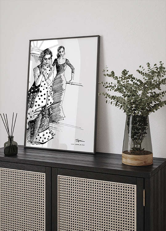 DANSEURS DE FLAMENCO Poster