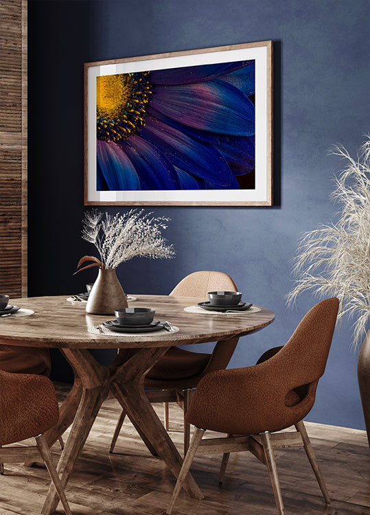 Rayons bleus Poster